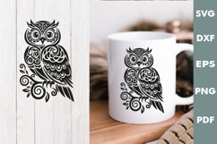 Vintage Owl Design, Cutting board laser SVG, Cricut Product Image 3