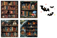 Halloween Square Coasters, Fantasy Square Coaster Designs Product Image 3