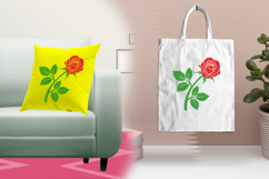 Romantic Red Rose Bloom Embroidery Design File Product Image 3