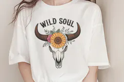 Wild soul PNG, Vintage Flowers Sublimati Product Image 1