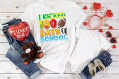 I kicked 100 days of school SVG Design, 100 day of school SV Product Image 3
