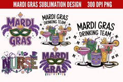 Mardi Gras Sublimation PNG Product Image 1