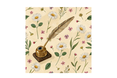 Cottagecore Academia Seamless Pattern Product Image 3