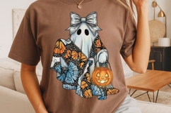 Spooky Cute Ghost Png, Halloween Ghost Png, Boho Ghost Png. Product Image 3