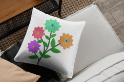 Colorful Floral Branch Embroidery Design Product Image 3