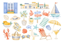 Mediterranean Coastal Clipart Product Image 3
