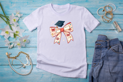 Graduation Mama Coquette Bow Clipart, graduation mama bow Product Image 3