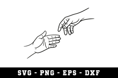 Hand Shake SVG | SVG Cut files | Cricut Product Image 1