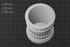 3D print desk organizer, Column pen holder STL Product Image 2