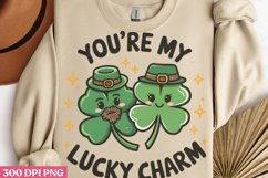 Youre My Lucky Charm PNG, Groovy ST Patricks Sublimation PNG Product Image 3