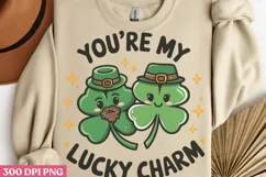 Youre My Lucky Charm PNG, Groovy ST Patricks Sublimation PNG Product Image 3