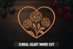 28 Wood Cut Valentine Heart SVG I Paper Cut Valentine Heart Product Image 4