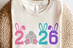 2026 Easter Easter Bunny SVG PNG | Kids Easter 2026 Shirt Product Image 3
