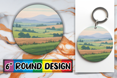 Joyful Circle Coasters Sublimation, Spring Product Image 1