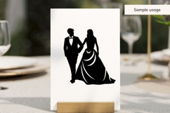 Wedding Couple Silhouette SVG Product Image 3