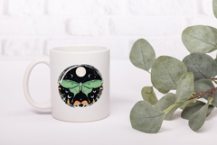 Celestial Moth Illustration PNG, Night Forest Illustration Product Image 3