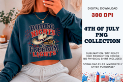 Rodeo Nights &amp; Freedom Lights PNG | Sublimation DTF Product Image 4