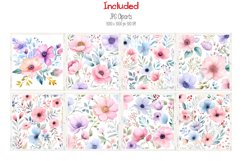 Floral Pattern Watercolor 23 Collection Ai Generated Art Product Image 3