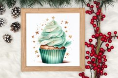 Christmas Cupcake Clipart, Christmas Clipart Product Image 3