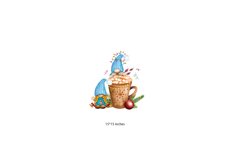 Christmas Gnomes Christmas Trees with Coffee mug, Christmas Product Image 3