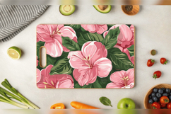 Pretty Pink Flowers Cutting Boards sublimation Design Product Image 3