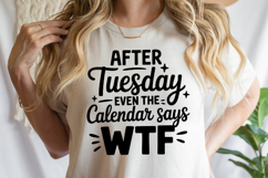 After Tuesday even the calendar says wtf SVG | Shirt Svg Product Image 3
