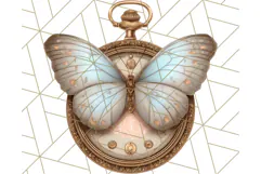 Vintage Butterfly PNG Clipart, Fairytale Cottagecore Images Product Image 3