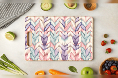 Pastel Knitted Cutting Boards sublimation Design Product Image 3