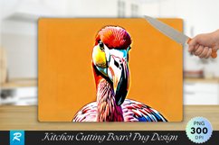 American Flamingo Cutting Board Sublimation Design Product Image 1