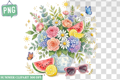 Flowers Clipart,Summer Flowrals Flowers Clipart png Product Image 1