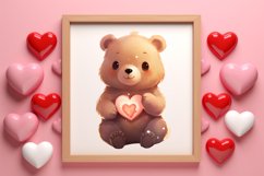 Valentines Day Bear Clipart, Christmas Clipart Product Image 3