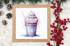 Pastel Christmas Coffee Cup Sublimation, Christmas Clipart Product Image 3