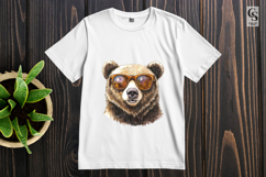 Cool Bear Clipart PNG Product Image 3