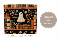 Embroidery Halloween Tumbler, Funny Ghosts Tumbler Wrap Product Image 3