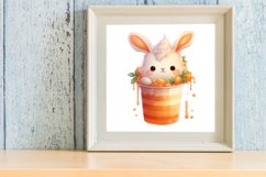 Easter Coffee Cup Sublimation Clipart, Watercolor Clipart Product Image 3