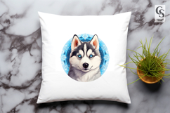 Husky Dog Clipart Sublimation PNG Product Image 3