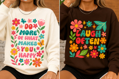 Floral Kindness SVG Do More What Makes You Happy PNG Product Image 3