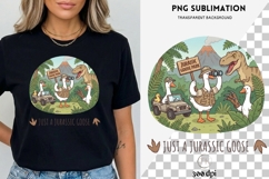 Funny Jurassic Goose PNG | Dinosaur Goose Clipart Product Image 2