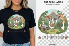 Funny Jurassic Goose PNG | Dinosaur Goose Clipart Product Image 2