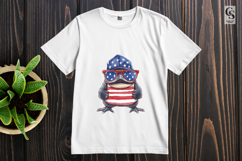 Patriotic Penguin Clipart Sublimation PNG Product Image 3