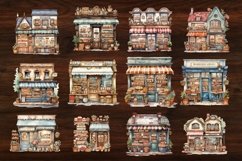 Watercolor Bakery Storefronts Clipart Product Image 3