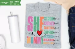 She Is Mommy SVG | Mother Day PNG | Happy Mother's Day SVG Product Image 3