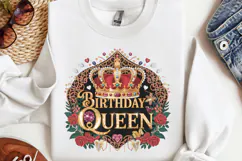 Birthday queen PNG, Birthday Sublimation PNG Product Image 3