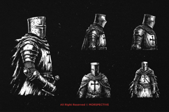 10 Bundle Dark Art Crusader Soldier Army Skull Templar Product Image 5