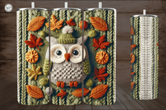 4 Knited Owl Seamless Tumbler Wrap 20 oz Product Image 4