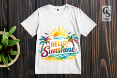 Sun Fun Summer Beach Clipart PNG Sublimation Product Image 3
