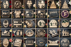 Mega Laser Cut svg Bundle, Wall Art Bundle, laser cut file Product Image 3
