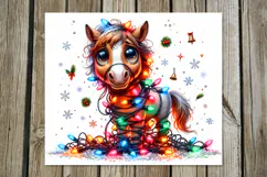 Christmas horse | 4 funny Skinny tumbler sublimation designs Product Image 3