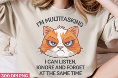 Im Multitasking I Can Listen PNG, Funny animal Jokes Sublima Product Image 1