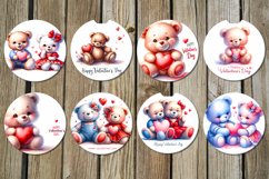 Valentine teddy bear | love car coaster &amp; key chain design Product Image 3